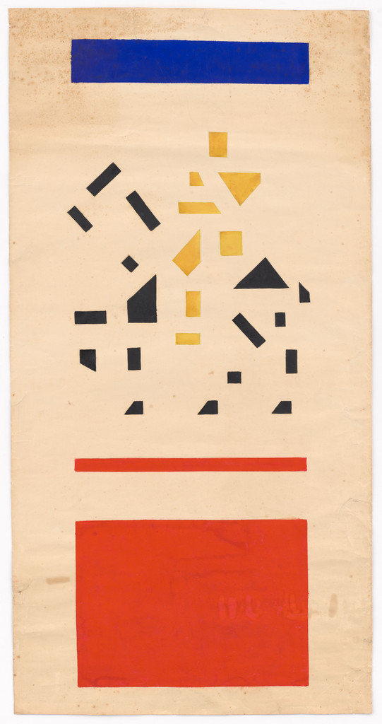 Maquette for the poster for van der Leck Exhibition (Tentoonstelling v.d. Leck)