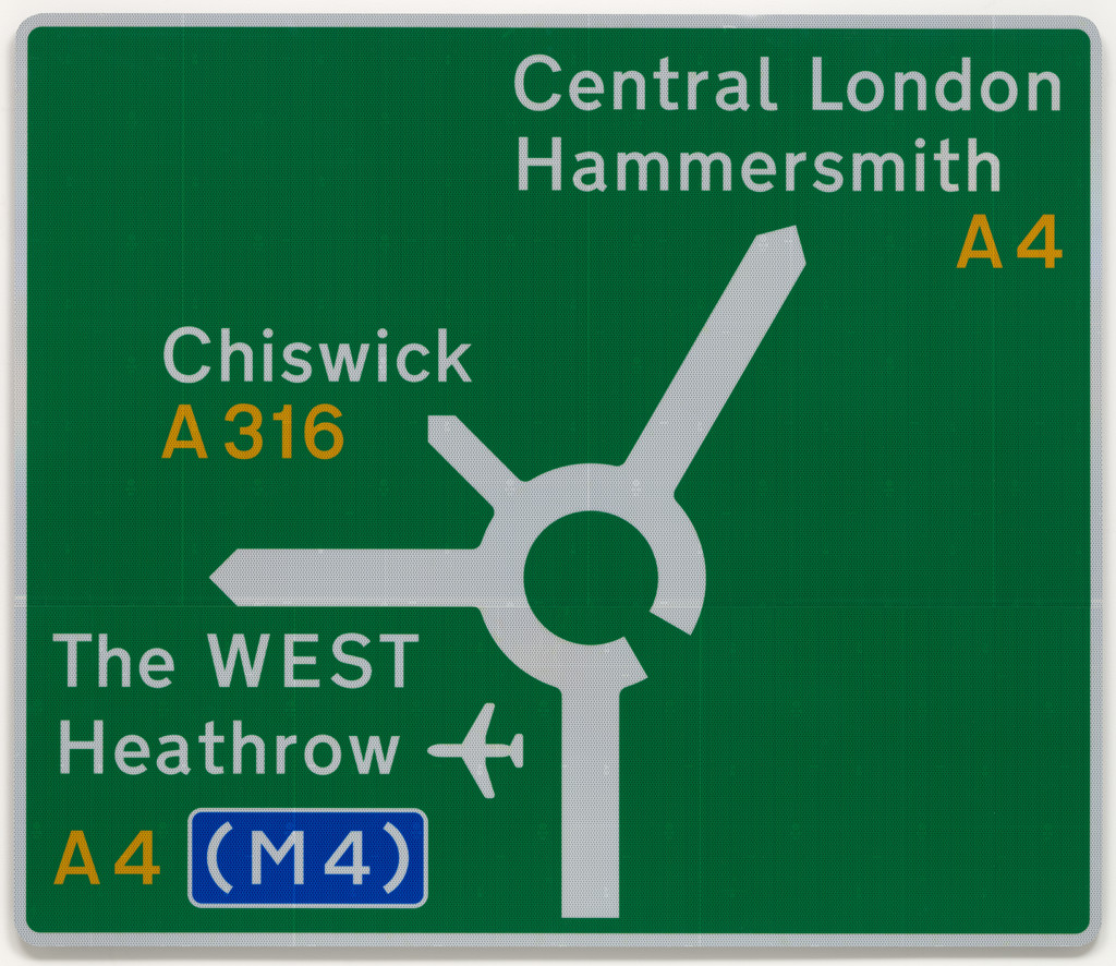 Primary route sign for British roadways
