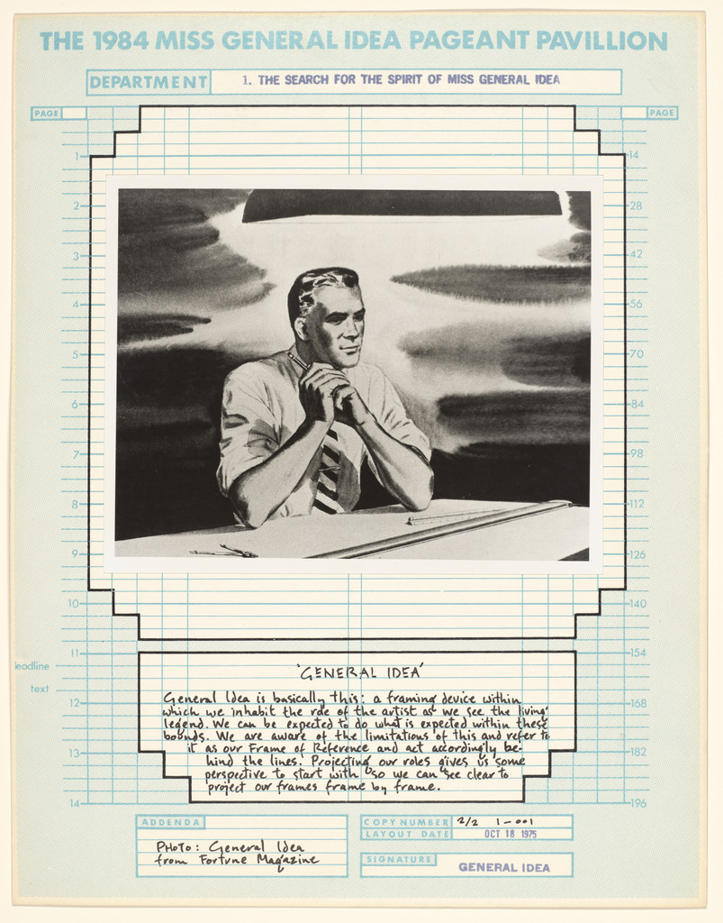 1. The Search for the Spirit of Miss General Idea: General Idea