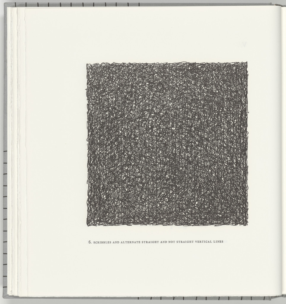 Scribbles and Alternate Straight and Not Straight Vertical Lines (plate 6) from Squarings