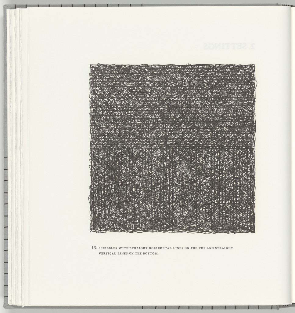 Scribbles with Straight Horizontal Lines on the Top and Straight Vertical Lines on the Bottom (plate 13) from Squarings