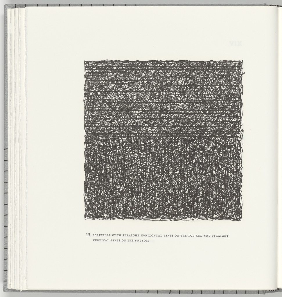 Scribbles with Straight Horizontal Lines on the Top and Not Straight Vertical Lines on the Bottom (plate 15) from Squarings
