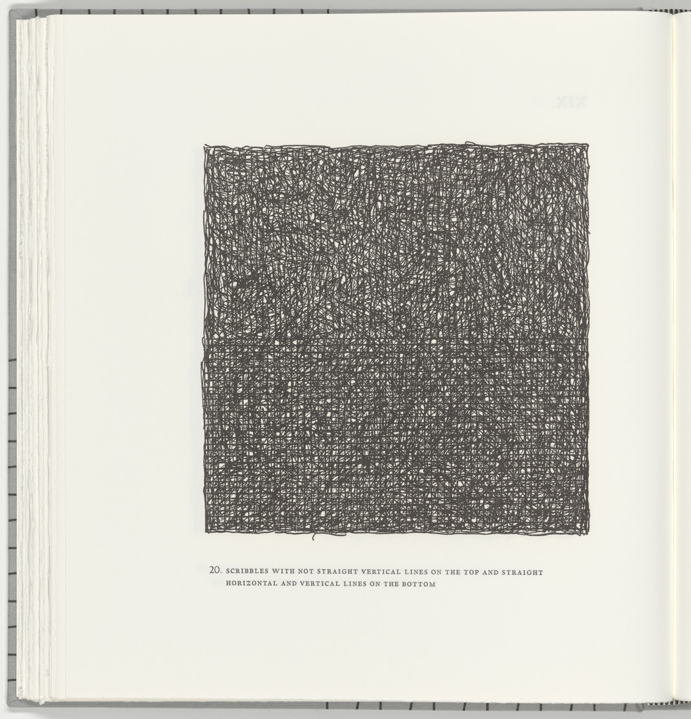 Scribbles with Not Straight Vertical Lines on the Top and Straight Horizontal and Vertical Lines on the Bottom (plate 20) from Squarings