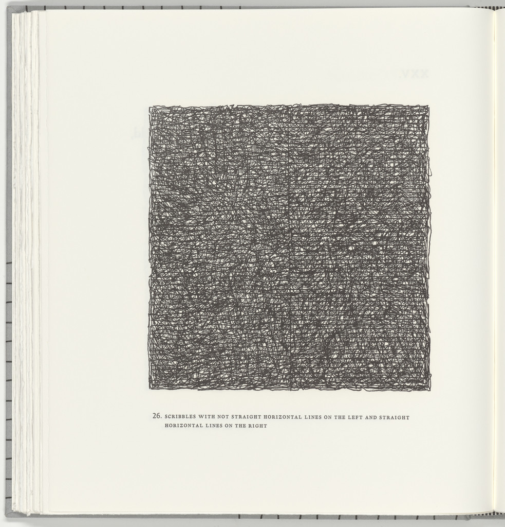 Scribbles with Not Straight Horizontal Lines on the Left and Straight Horizontal Lines on the Right (plate 26) from Squarings