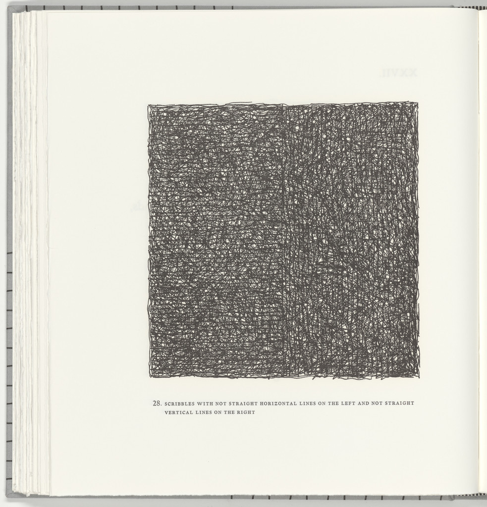 Scribbles with Not Straight Horizontal Lines on the Left and Not Straight Vertical Lines on the Right (plate 28) from Squarings
