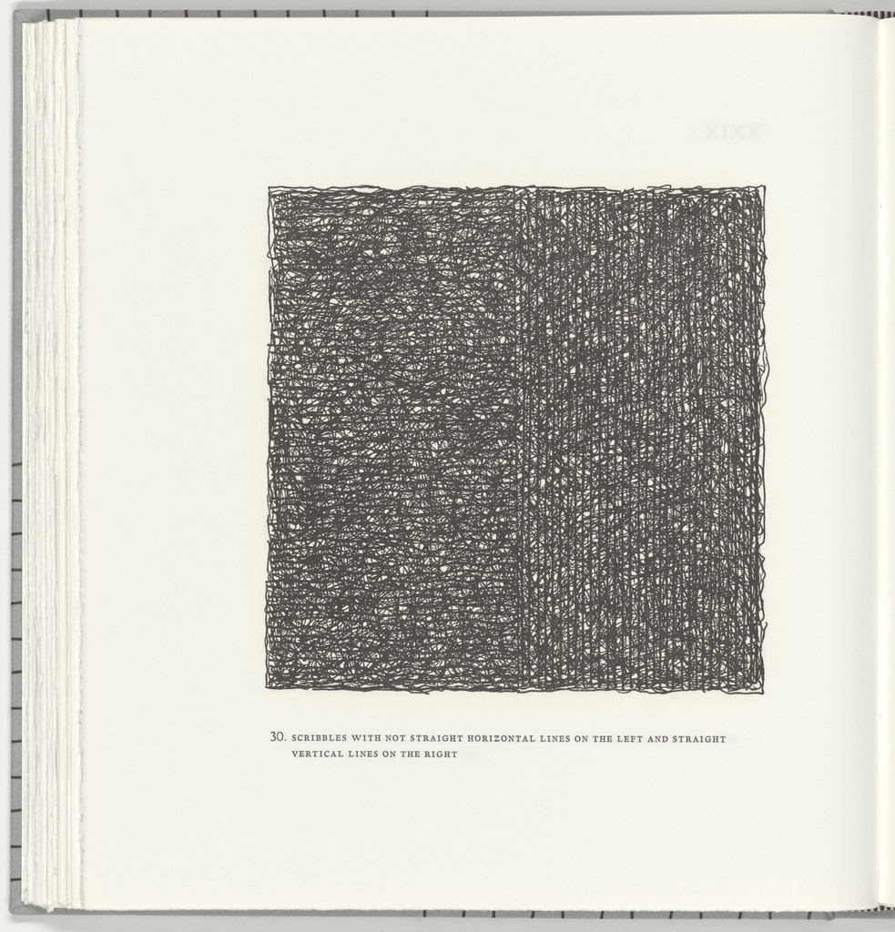 Scribbles with Not Straight Horizontal Lines on the Left and Straight Vertical Lines on the Right (plate 30) from Squarings