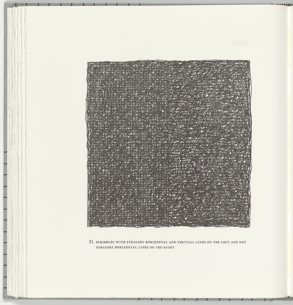 Scribbles with Straight Horizontal and Vertical Lines on the Left and Not Straight Horizontal Lines on the Right (plate 31) from Squarings