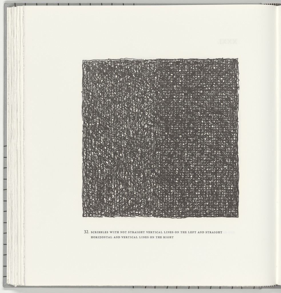 Scribbles with Not Straight Vertical Lines on the Left and Straight Horizontal and Vertical Lines on the Right (plate 32) from Squarings