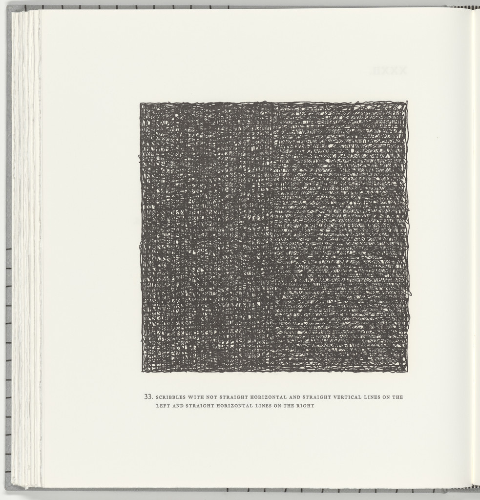 Scribbles with Not Straight Horizontal and Straight Vertical Lines on the Left and Straight Horizontal Lines on the Right (plate 33) from Squarings