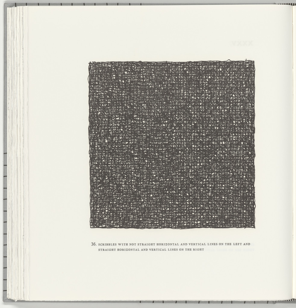 Scribbles with Not Straight Horizontal and Vertical Lines on the Left and Straight Horizontal and Vertical Lines on the Right (plate 36) from Squarings