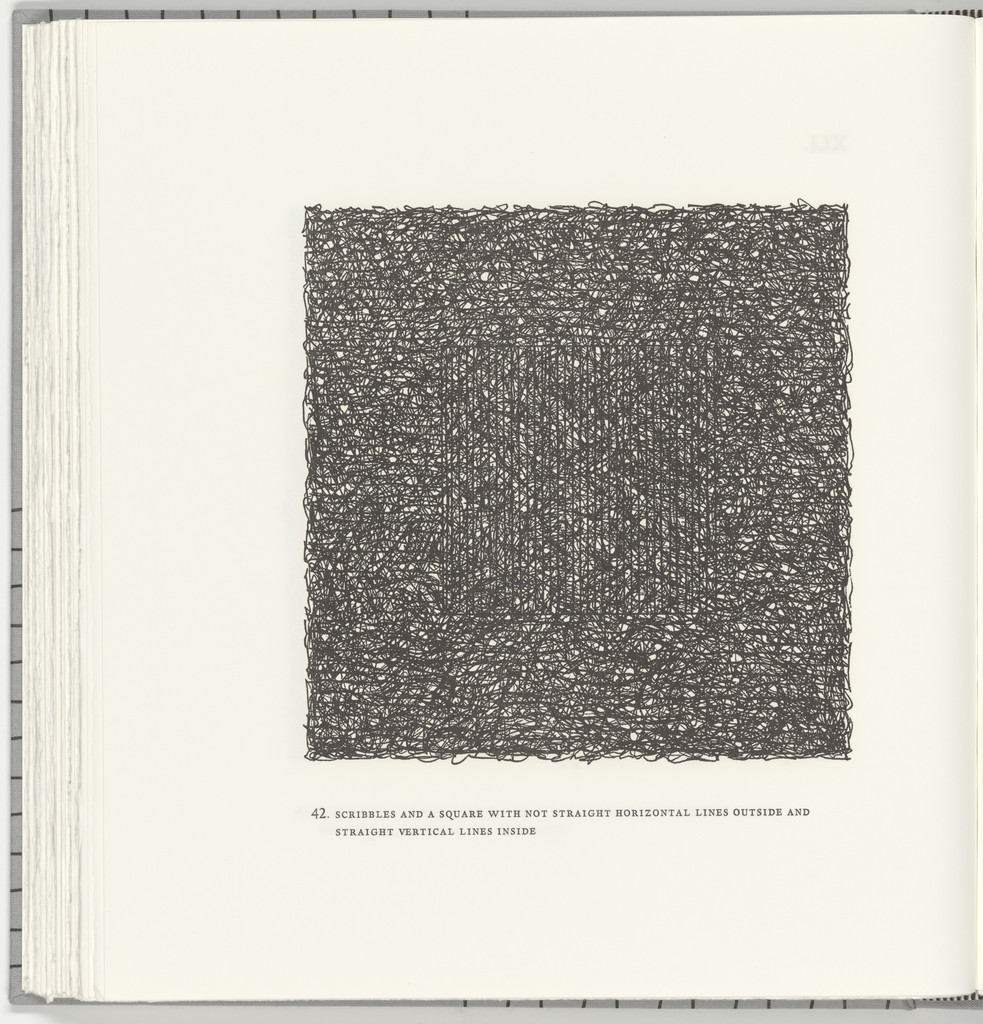 Scribbles and a Square with Not Straight Horizontal Lines Outside and Straight Vertical Lines Inside (plate 42) from Squarings