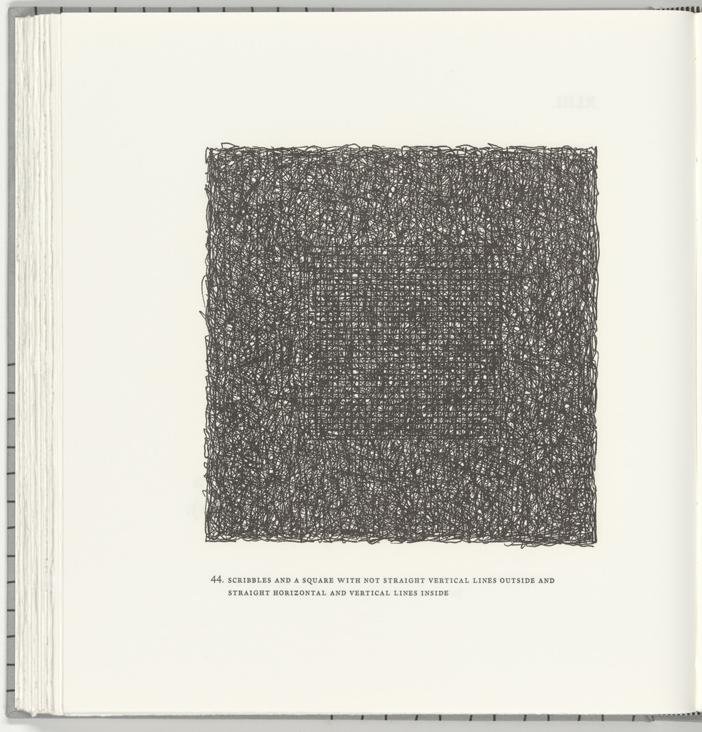Scribbles and a Square with Not Straight Vertical Lines Outside and Straight Horizontal and Vertical Lines Inside (plate 44) from Squarings