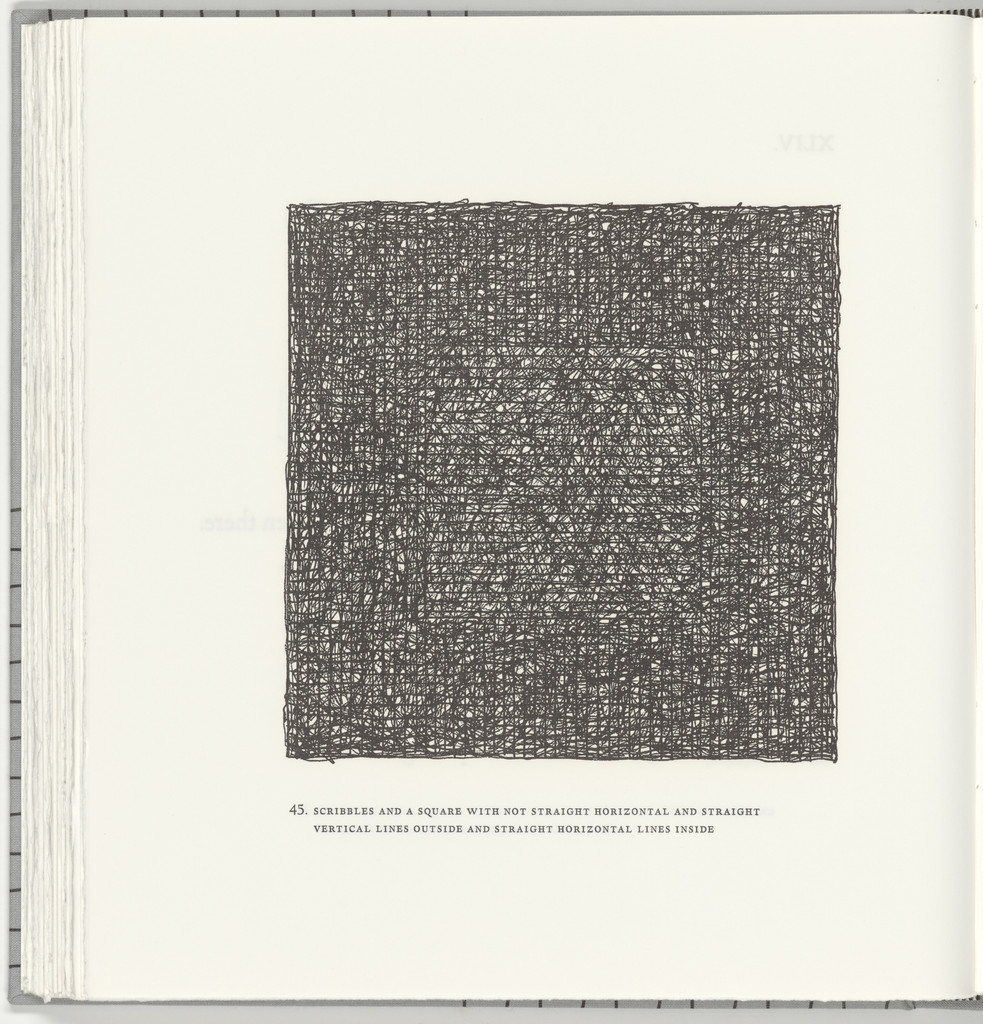 Scribbles and a Square with Not Straight Horizontal and Straight Vertical Lines Outside and Straight Horizontal Lines Inside (plate 45) from Squarings