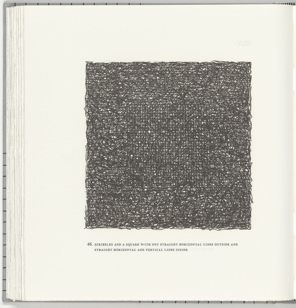 Scribbles and a Square with Not Straight Horizontal Lines Outside and Straight Horizontal and Vertical Lines Inside(plate 46) from Squarings