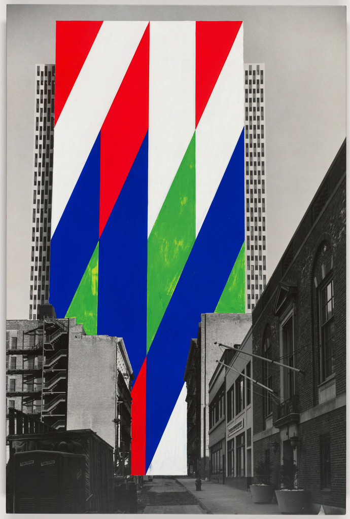 Project for a Painted Wall, New York City, New York (Perspective)