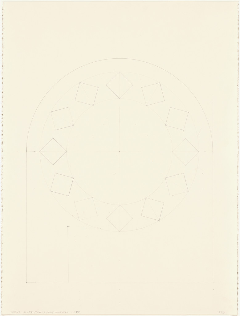 Study for Stained Glass Window, South Wall, Chapel
