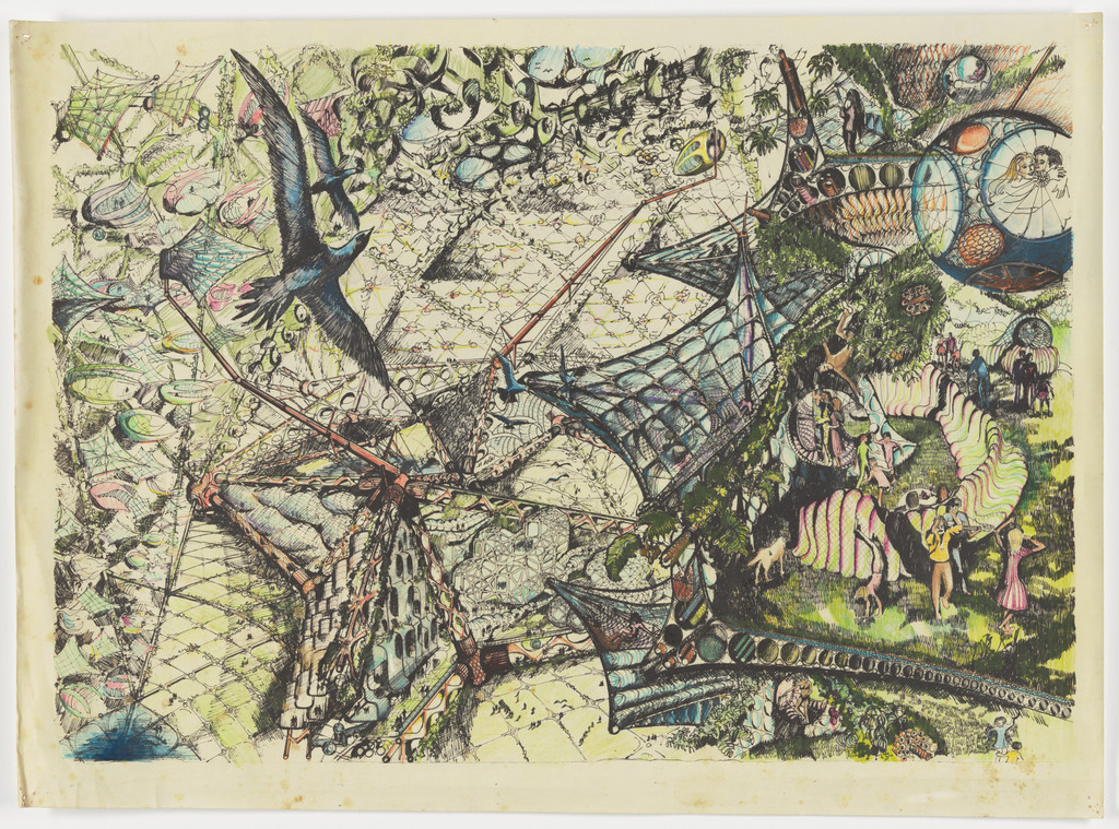 Biomorphic Biosphere project (View of the interior space)