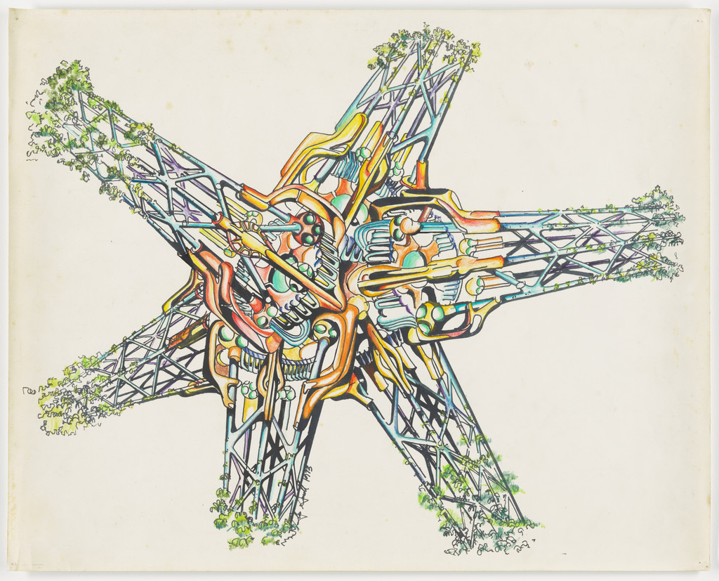 Biomorphic Biosphere project (Compression computerized building machine)