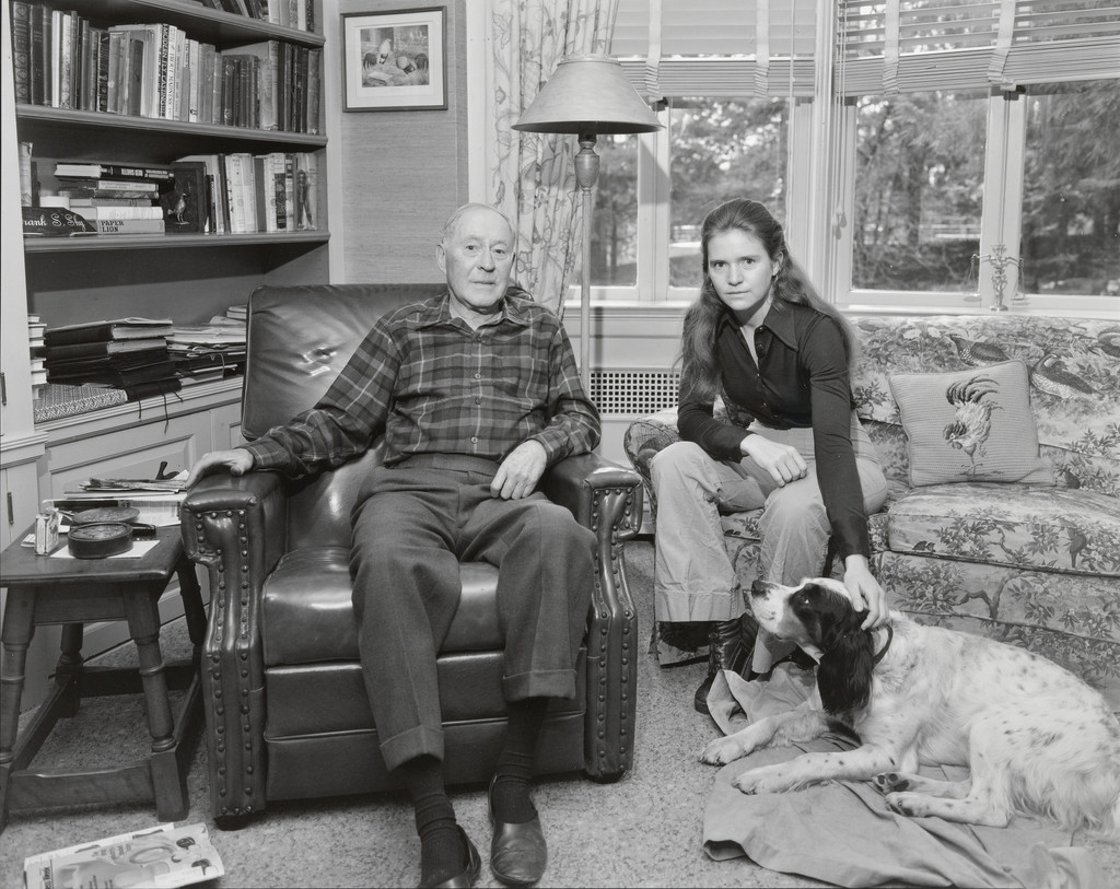 Beverly Shy Nixon and her Grandfather Frank Spain Shy, East Greenwich, Rhode Island