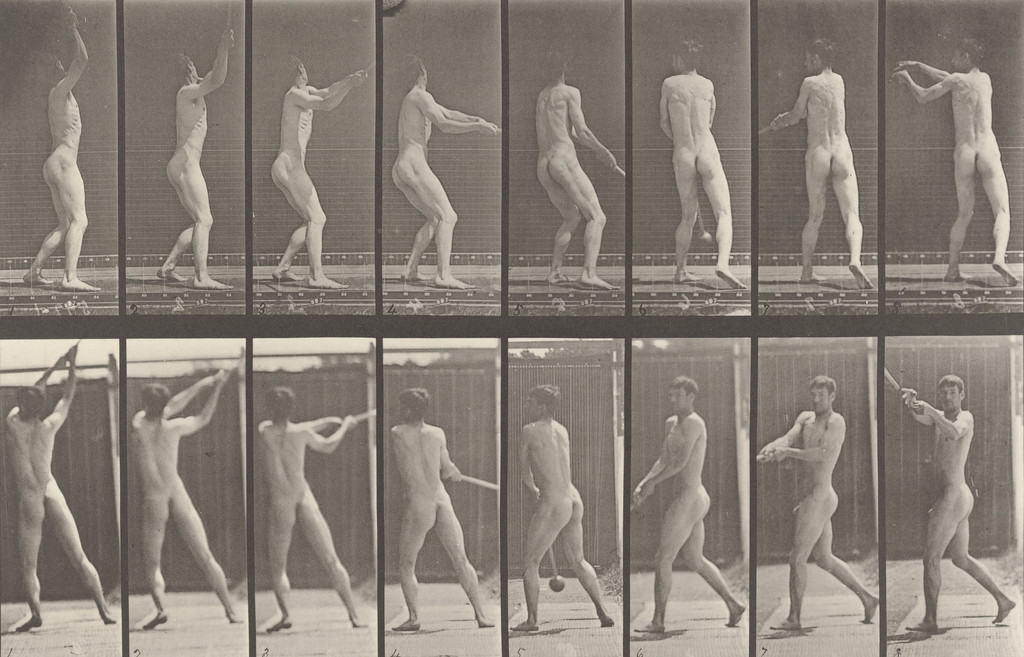 Man Throwing the Hammer: Plate 309 from Animal Locomotion (1887)