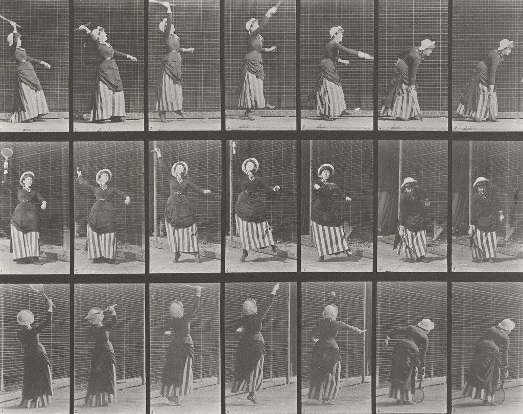 Lawn Tennis: Plate 298 from Animal Locomotion (1887)
