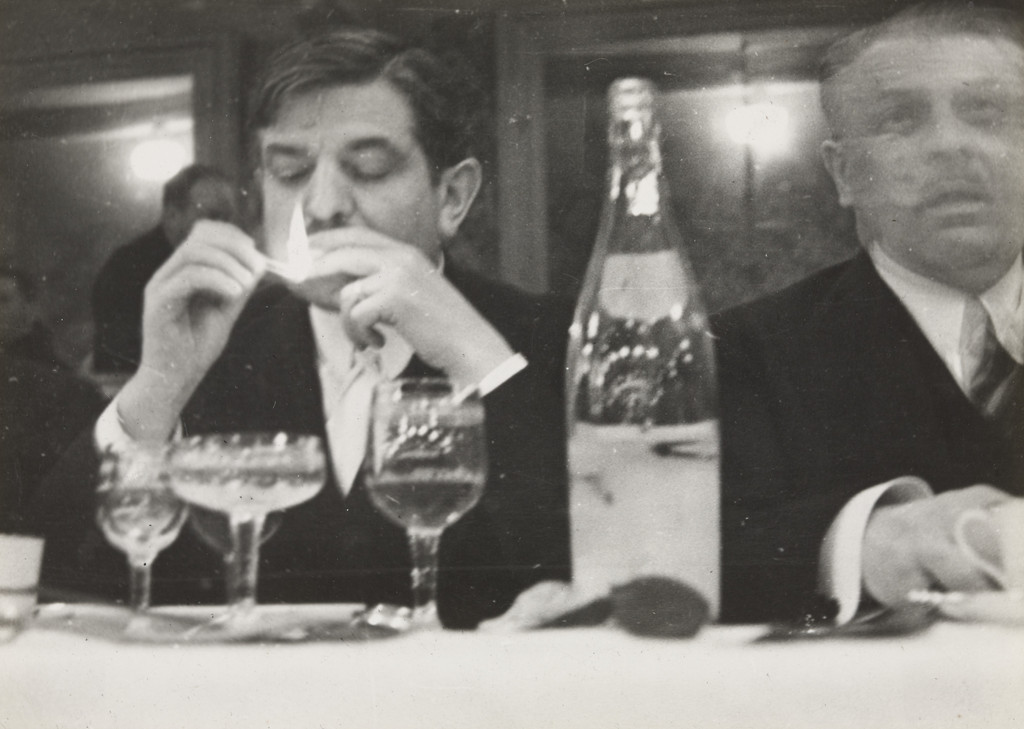 Laval Enjoying His Cigarette