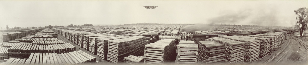 Crosstie Storage Yard, Ayer & Lord Tie Company, Chicago, Illinois