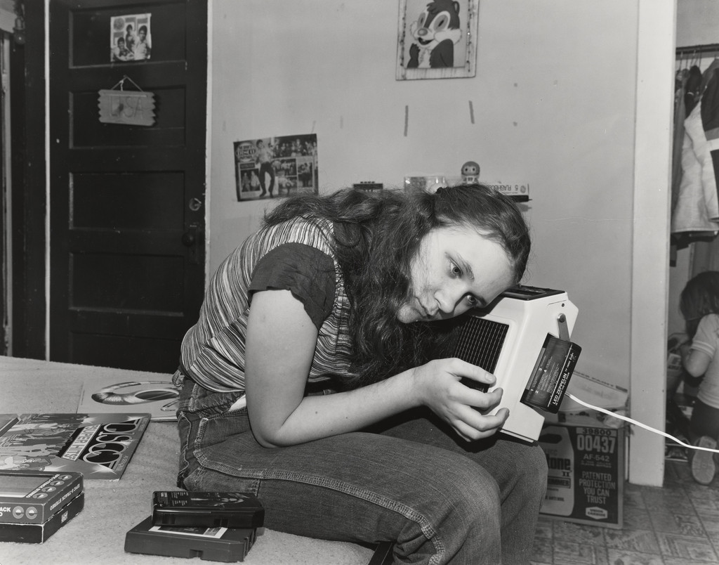 Girl with Tape Player