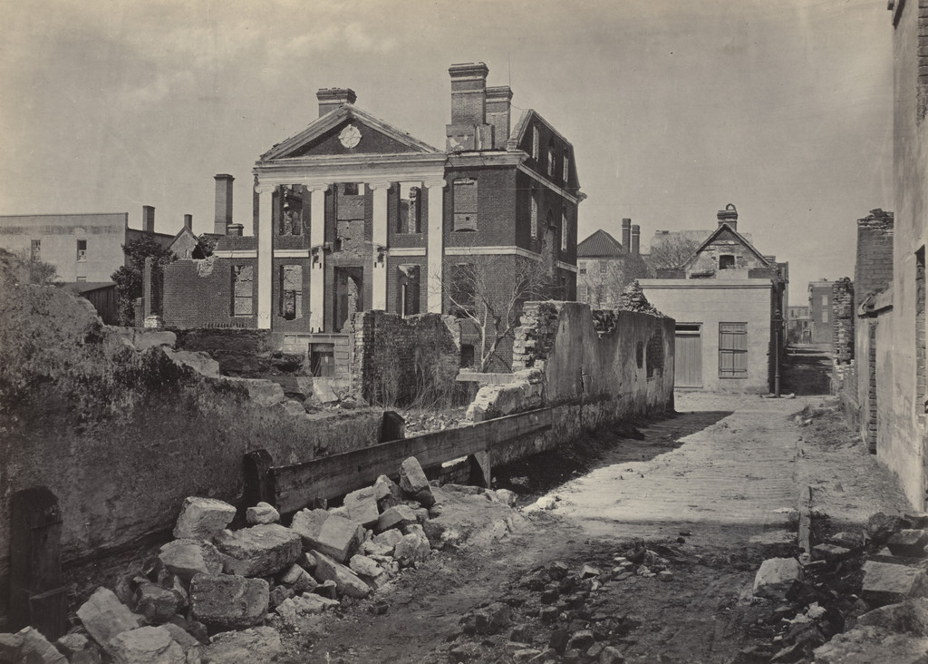 Ruins of the Pinckney Mansion, Charleston from the album Photographic Views of Sherman's Campaign