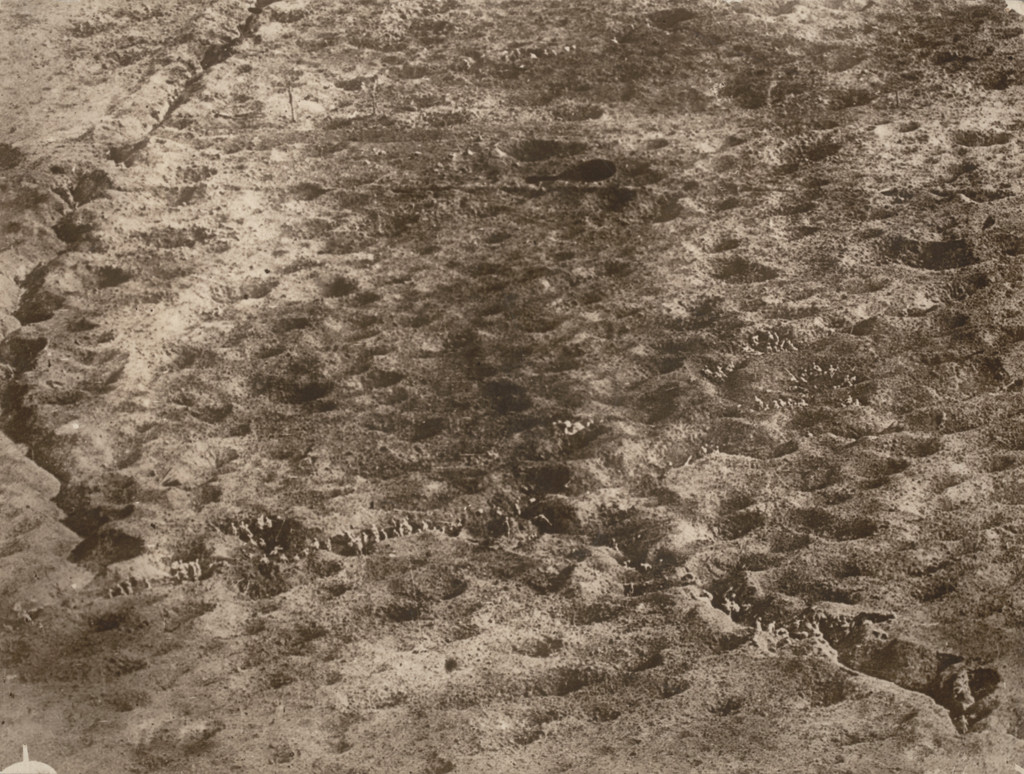 Aerial reconnaissance photograph, World War I