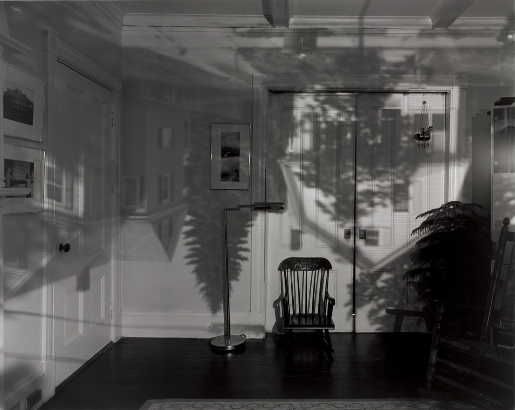 Camera Obscura Image of Houses Across the Street in our Living Room