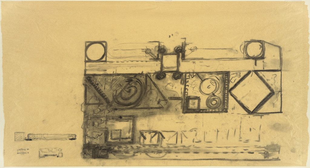 Fine Arts Center, School, and Performing Arts Theater, Fort Wayne, Indiana, Site-plan and elevation sketches