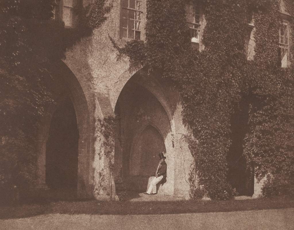 Seated Figure in the Cloisters, Lacock Abbey