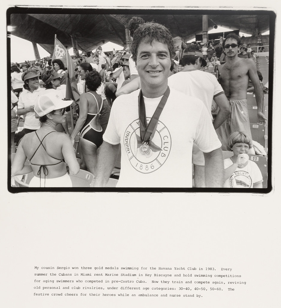 My cousin Sergio won three gold medals swimming for the Havana Yacht Club in 1983