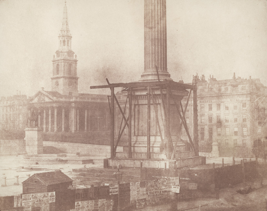 Trafalgar Square, London, during the Erection of the Nelson Column