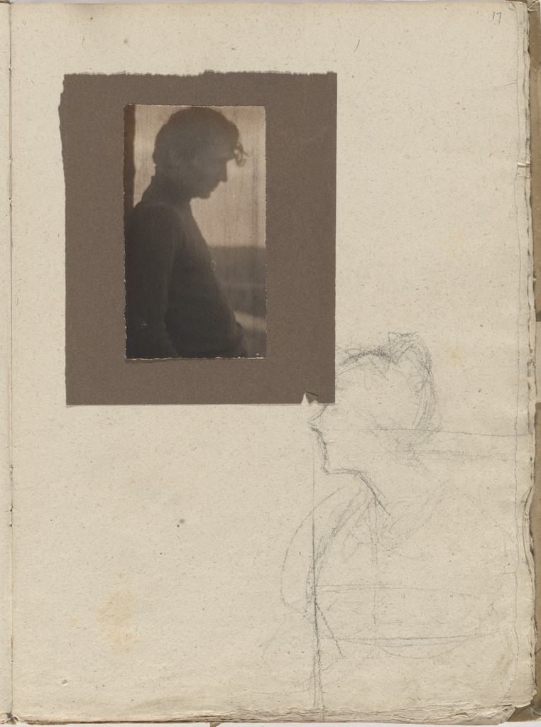 Portrait of Edward Steichen and sketch
