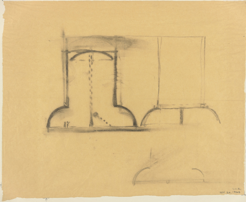 Sher-e-Bangla Nagar, Capital of Bangladesh, Dhaka, Bangladesh, Prayer Hall: preliminary version: elevation sketches
