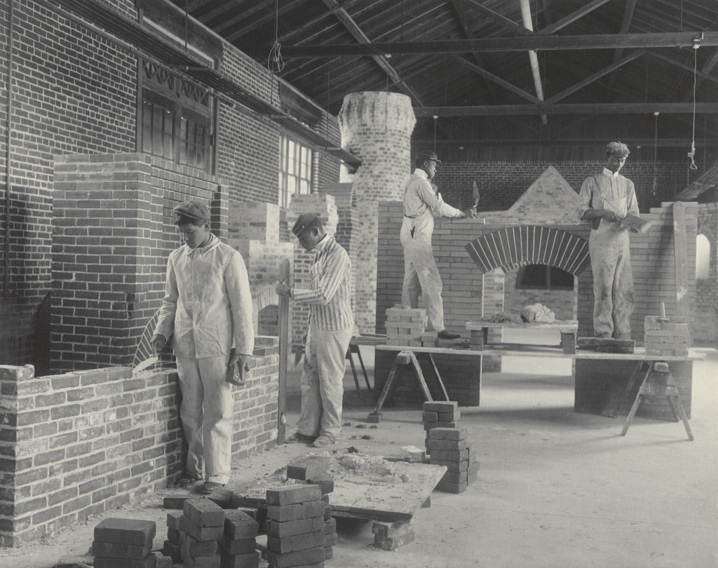 Trade School. Brick laying