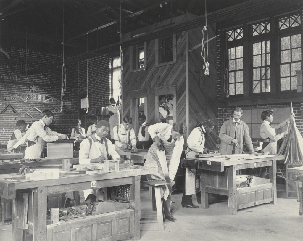 Trade School. A carpenter shop