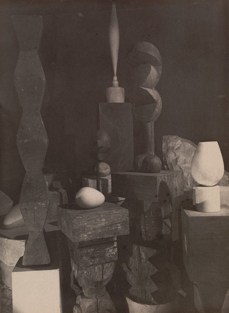 Untitled (View of the Studio with Endless Column, Beginning of the World, Adam and Eve, Bird in Space, and Torso of a Young Girl)