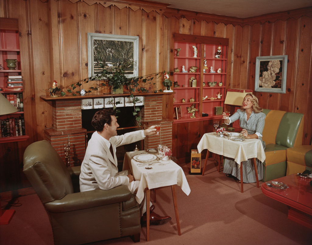 Betty Hutton and Husband Ted Briskin at Home
