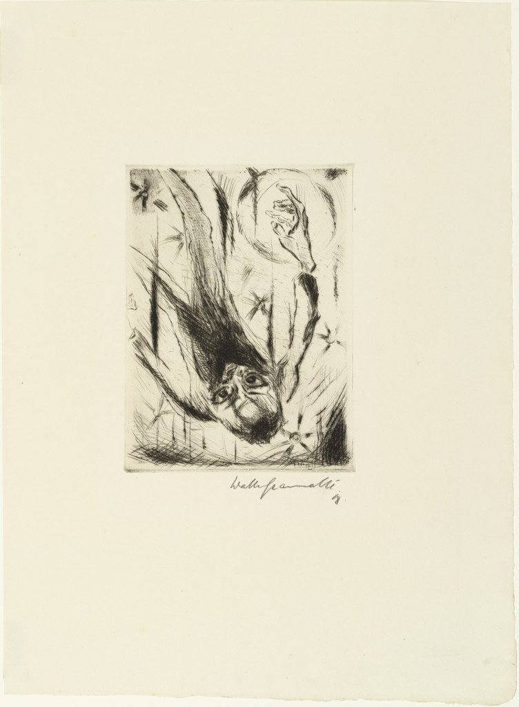 Plunge Into Infinity: Plate IV for Der Rebell (Der Sturz in die Unendlichkeit: Blatt IV zur Der Rebell) from the periodical Marsyas , no. 5 (Sum 1918)