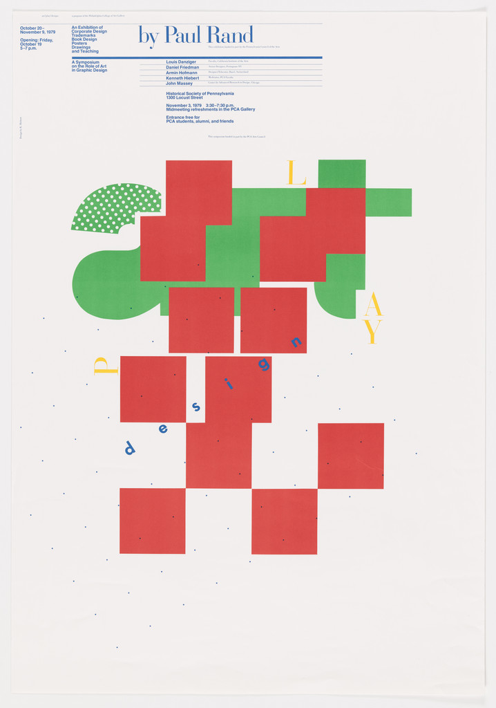 Art / Play / Design - An Exhibition of Corporate Design, Trademarks, Book Design, Posters, Drawings, and Teaching by Paul Rand