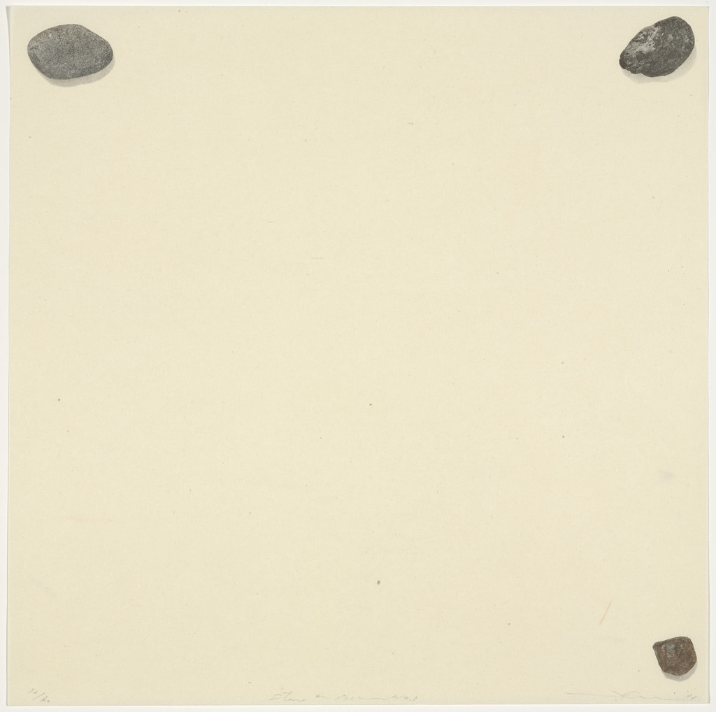 Surface is the Between, Stone on Paper No. 3