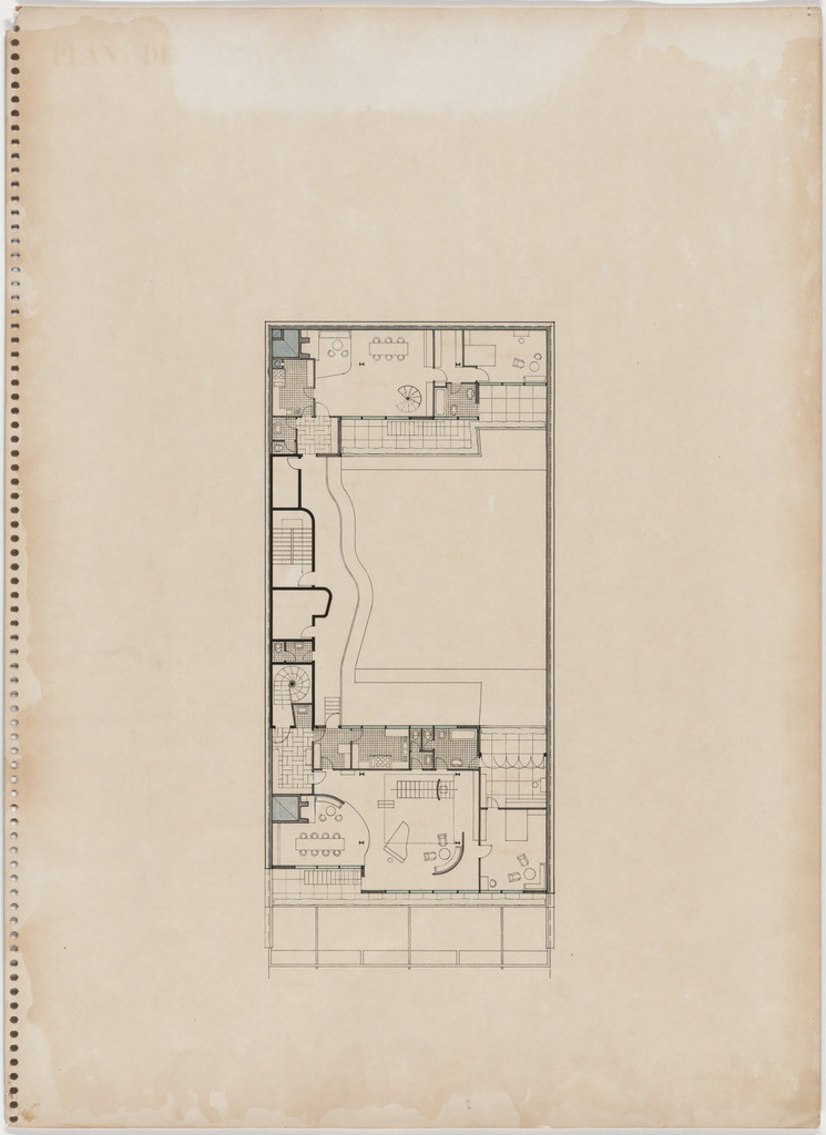 Maison de la Publicité Project, Paris, France (Plan of penthouse)
