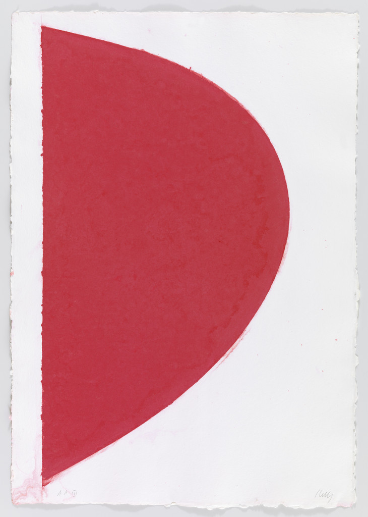 Colored Paper Image IV (Red Curve)