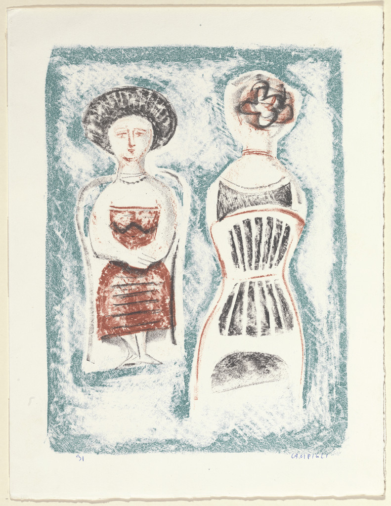 Two Seated Figures