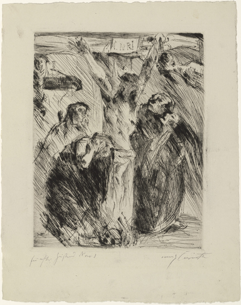 Crucifixion (After the altarpiece at Tölz) [Kreuzigung (nach dem Altarbild in Tölz)] for the portfolio Compositions (Kompositionen)