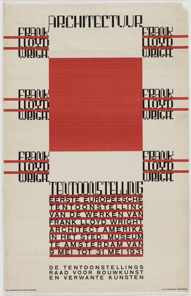 Architectuur, Frank Lloyd Wright, Tentoonstellung