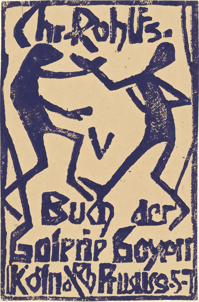 Title page for Gallery Goyert Catalogue (Titelblatt des Kataloges der Galerie Goyert)